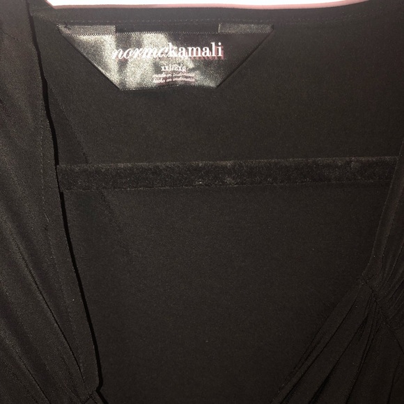 Norma Kamali Black wrap dress Size 2xl - Picture 3 of 6